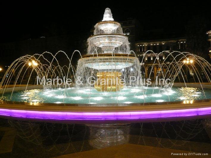 Crystal White fountain border & Cloisonne Fountain 4
