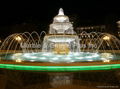 Crystal White fountain border & Cloisonne Fountain