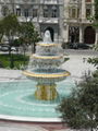 Crystal White fountain border & Cloisonne Fountain