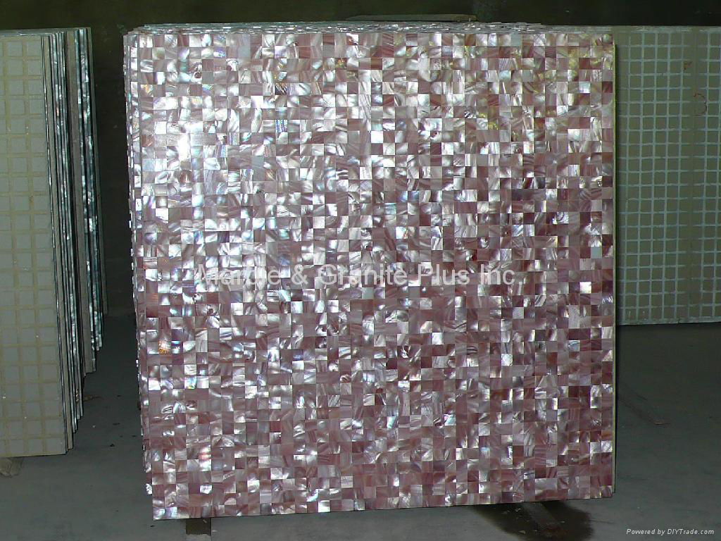 Pink American Shell MOP Tile 4