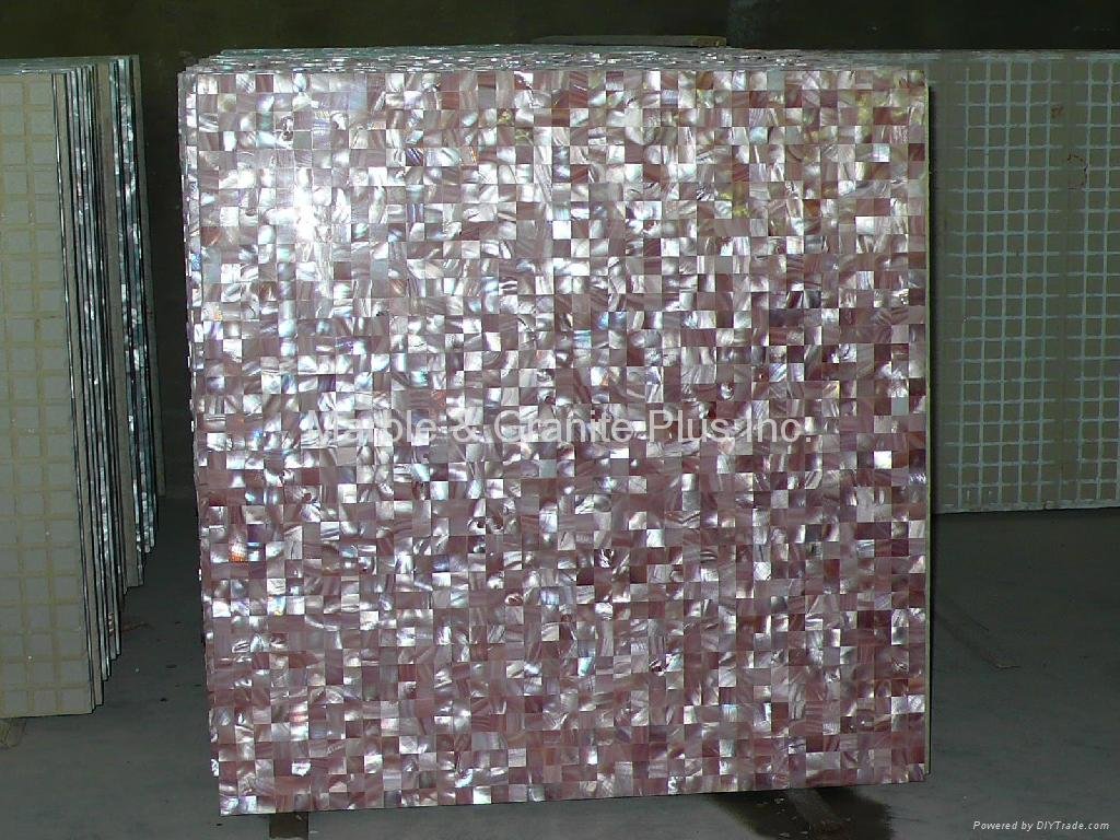 Pink American Shell MOP Tile 5