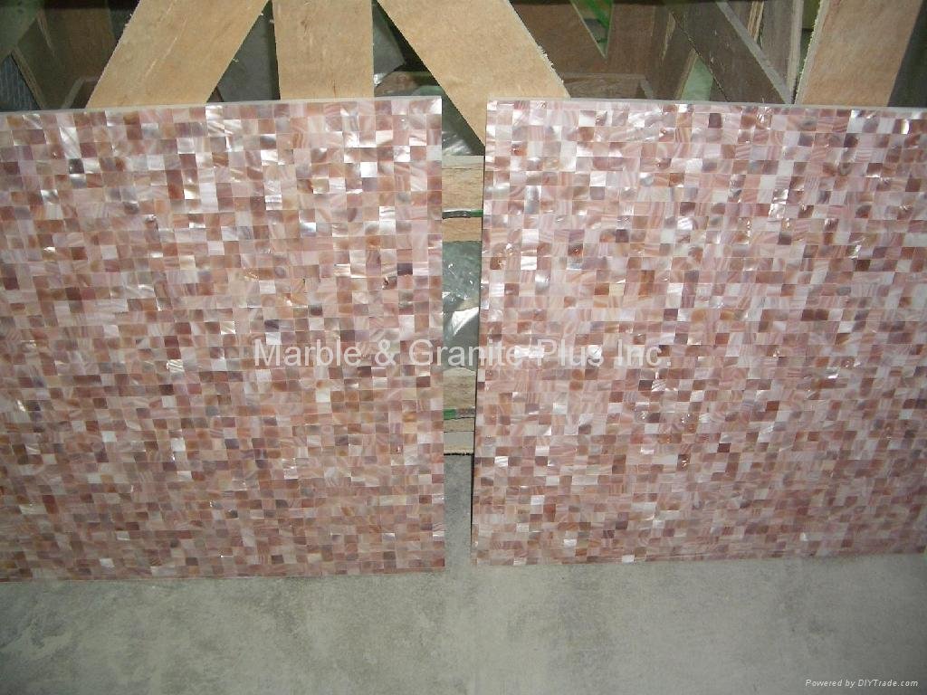 Pink American Shell MOP tile 4