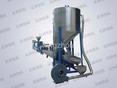 Washing the membrane material two stage plastic granulator 