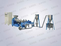 Small air-ring pelletizing of plastic granulator