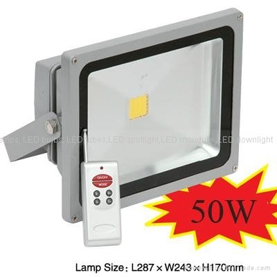 outdoor light  RGB 50W flood led light with remote RF controller Product Images 