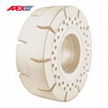 APEX Solid Wheel Loader Non-Marking Tires for (25 Inch)