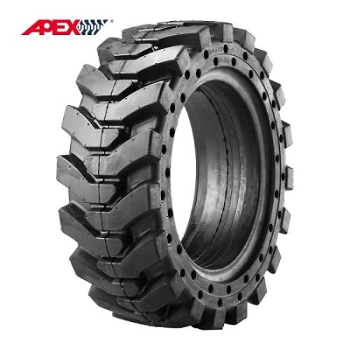 APEX Solid Skid Steer Tires for (12, 15, 16, 18, 20, 24, 25 Inches) 1