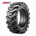 APEX Solid Skid Steer Tires for (12, 15,