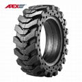 APEX Solid Skid Steer Tires for (12, 15, 16, 18, 20, 24, 25 Inches)