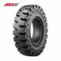 APEX Solid Forklift Tires for (5, 8, 9, 10, 12, 15, 16, 20, 24, 25 Inches) 1