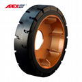 APEX Mold On Tires for Scissor Lift, Sweepers, Floor Cleaner, Shield Trailer