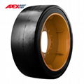 APEX Mold On Tires for Scissor Lift, Sweepers, Floor Cleaner, Shield Trailer 4