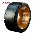 APEX Mold On Tires for Scissor Lift, Sweepers, Floor Cleaner, Shield Trailer