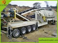 Trailer Type Construction Waste Mobile Crushing Plant 1