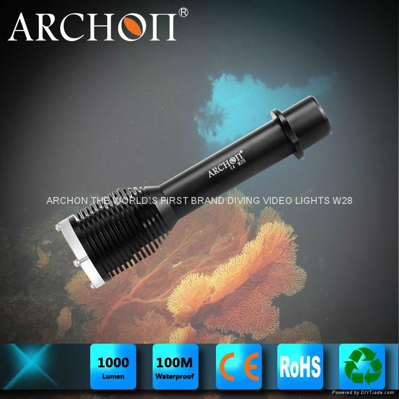 Archon diving flashlight diving torch W28 1000lumens 4hour’s 100 meters 