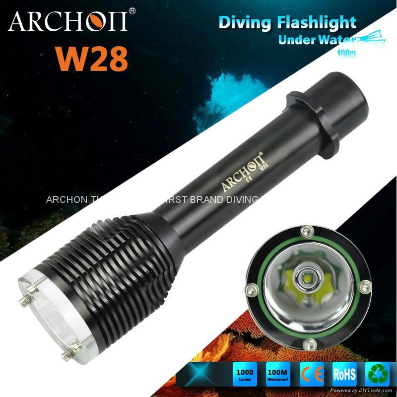 Archon diving flashlight diving torch W28 1000lumens 4hour’s 100 meters  2
