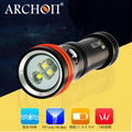  100m Waterproof ARCHON Dive Torch W21VP, Diving Video Light  2