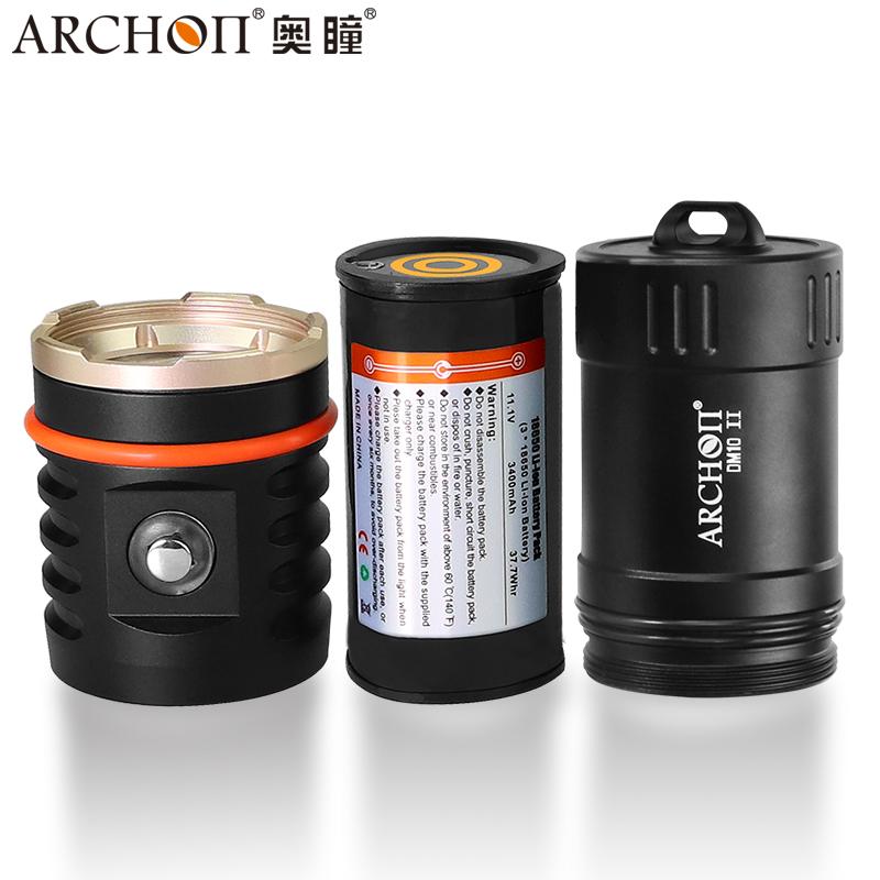 ARCHON奧瞳DM10-II專業潛水攝影攝像補光手電筒 4