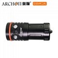 Archon奧瞳專業潛水手電筒 D35VPII 聚光+散光 潛水攝影video補光燈 3