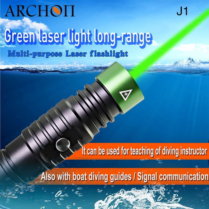 ARCHON奧瞳J1潛水綠激光手電筒 1W激光筆  射程大於500米