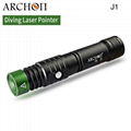 ARCHON奧瞳J1潛水綠激光手電筒 1W激光筆  射程大於500米