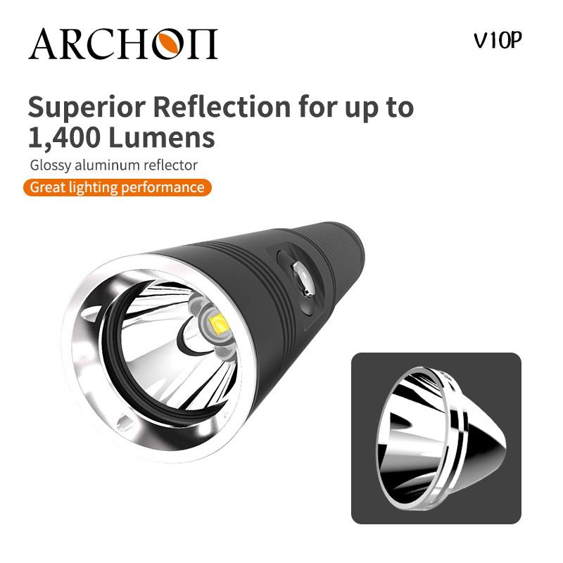 ARCHON V10P Diving Flashlight / Dive Torch/ Underwater Diving Lamp 1400lm 4