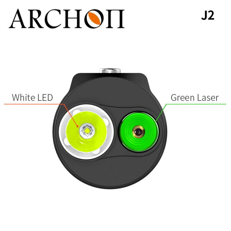 Archon J2 Diving Light with Green Laser and White LED lamp 1000Lumens 4