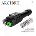 Archon J2 Diving Light with Green Laser and White LED lamp 1000Lumens 3