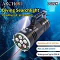 ARCHON奥瞳DG12K专业潜水手电筒 12000流明