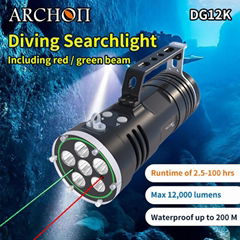 Archon DG12K Diving torch Super Bright  Diving Light Underwater Flashlight