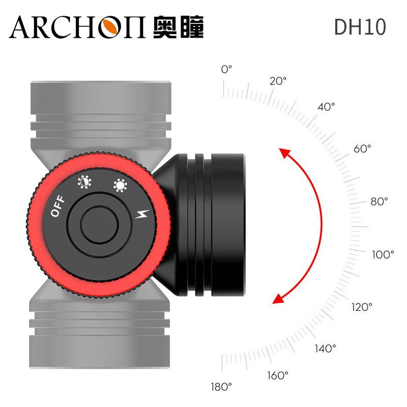 ARCHON奧瞳DH10水域救援頭燈 防水頭頂燈 1000流明 100米 水陸通用 3