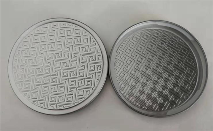 Silver metal lid for jar candle