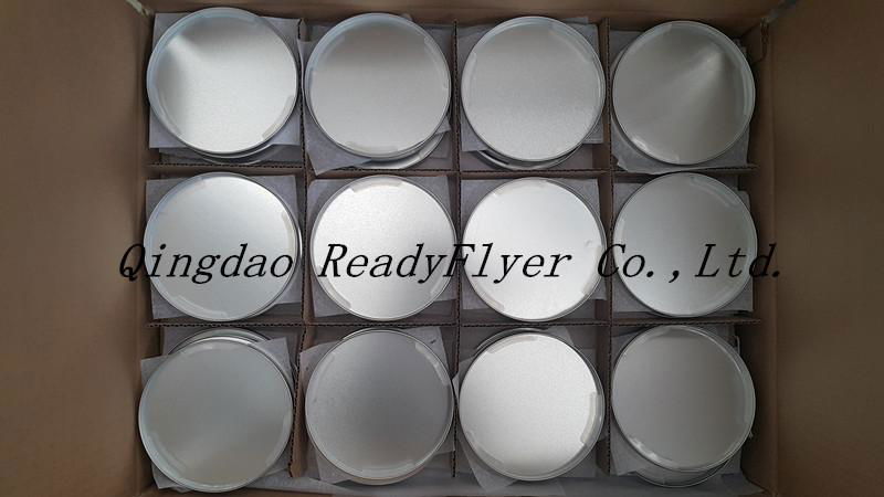 Flat metal lid for candle container 4