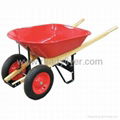 Dual Wheels Wheelbarrow /Heavy duty Wheel barrow(WH9600) 2