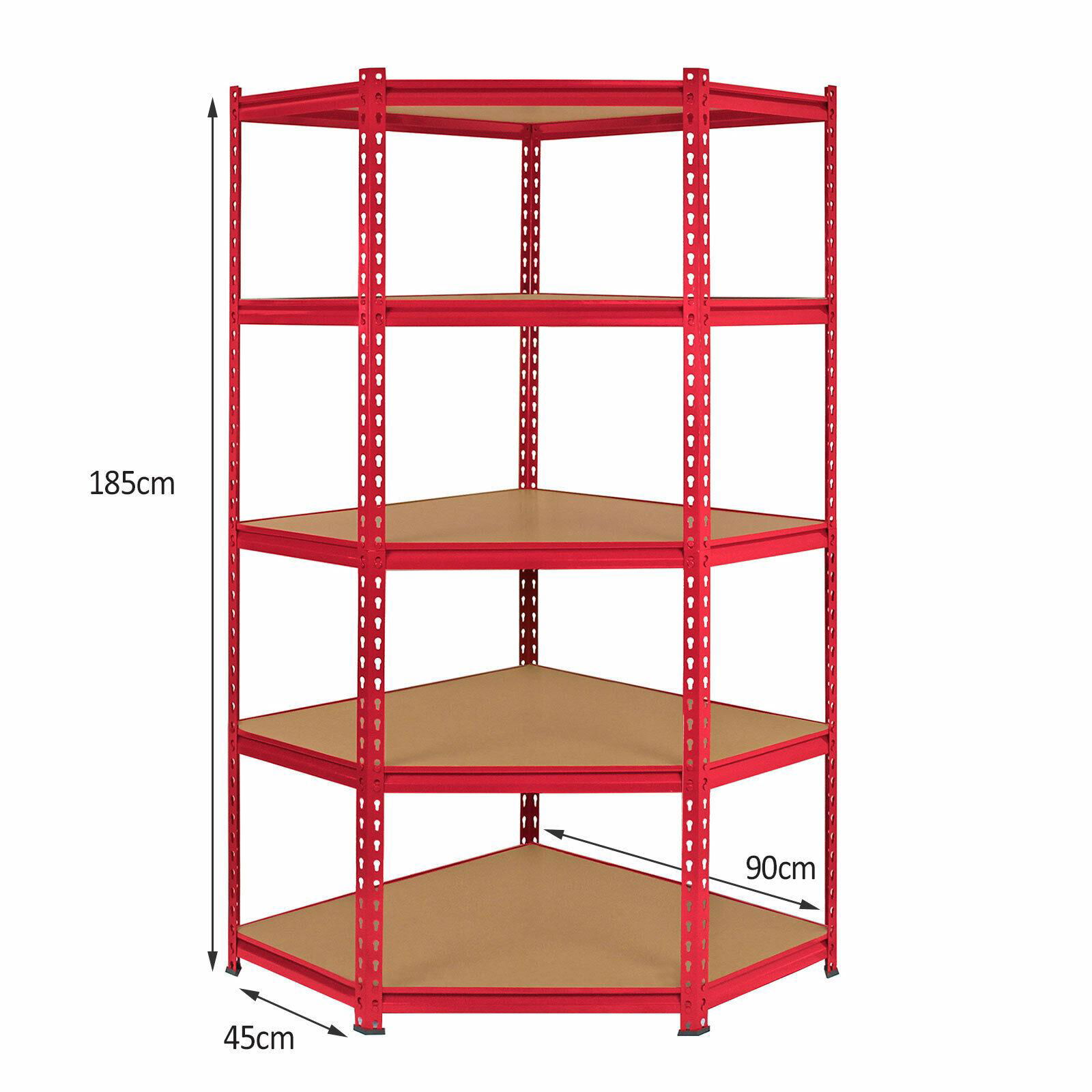 5 Tier Shelf Galvanised Heavy Duty Garage Warehouse 175 Kgs Shelves Storage 2