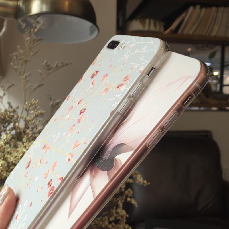 jelena Relief Flower Case For iPhone 6 6s 7 Phone Cases  4