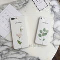 Leaf Rose Flower Pattern Print Soft Phone Cases  iPhone 6 6s 7 8 plus x  