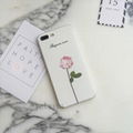 Leaf Rose Flower Pattern Print Soft Phone Cases  iPhone 6 6s 7 8 plus x   4