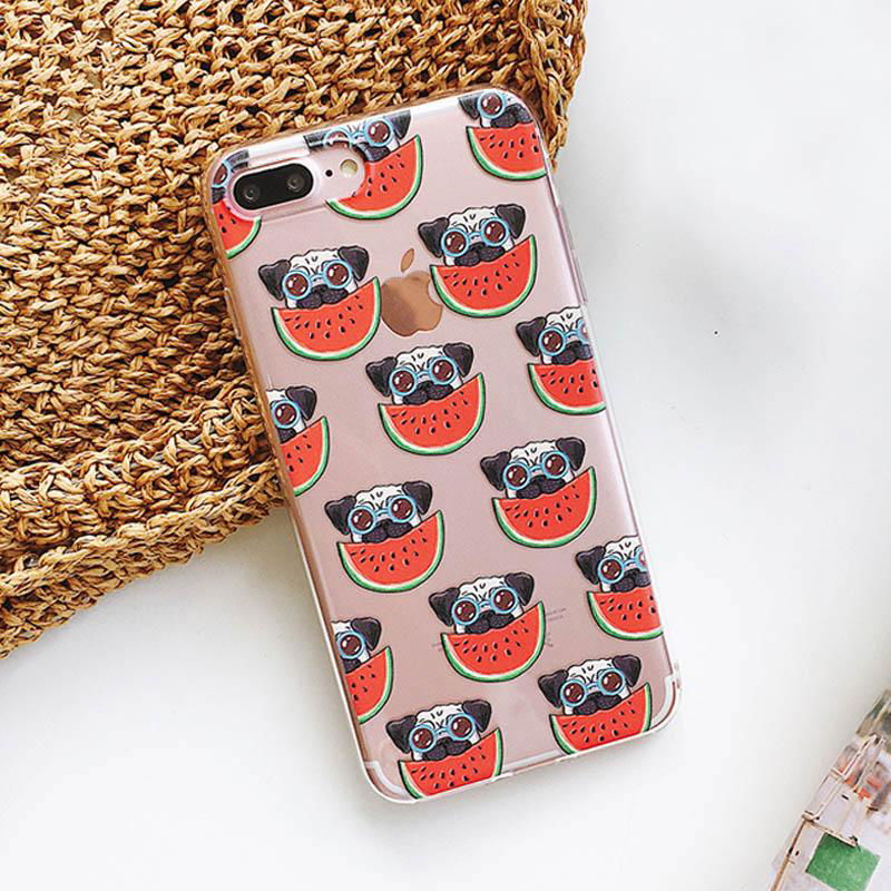  Summer Fruit Watermelon Soft Cases For iPhone 6 6s 7 8 Plus X Phone Cases 2