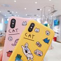 Lovely Pink Cartoon Cat Phone Case For iphone  2