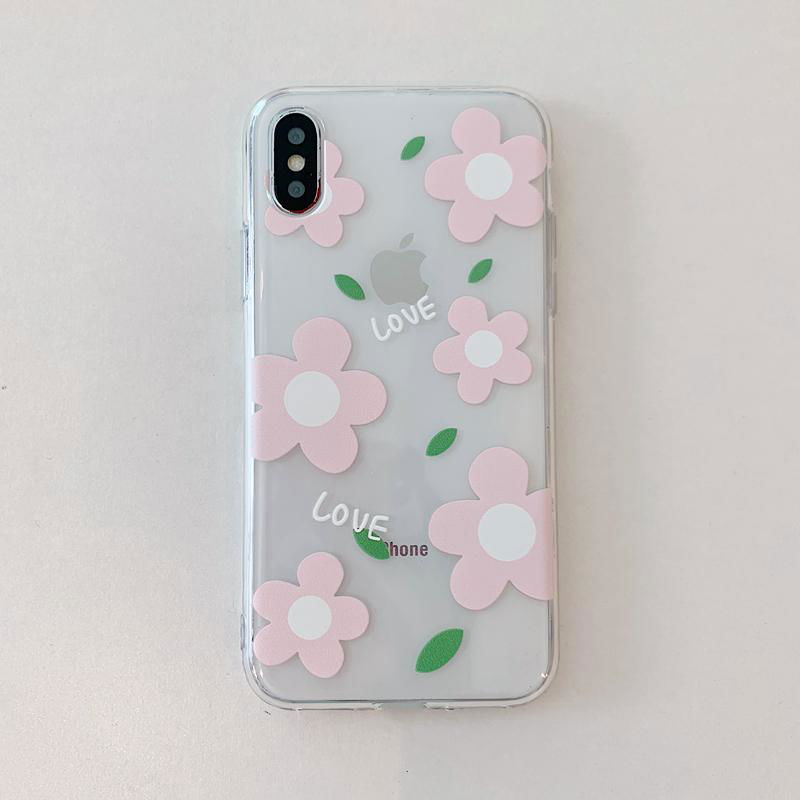 Cartoon Flower Soft Phone Case For iPhone 6 6S 7 8 Plus X XS 11 12 13 3