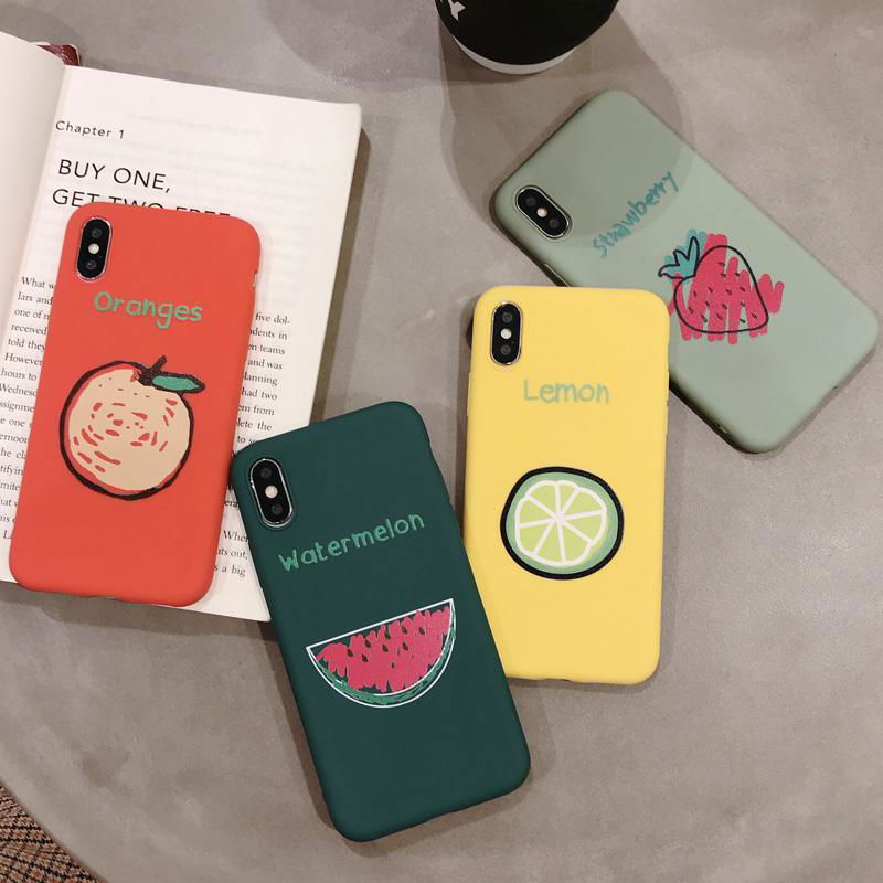  Lemon Orange Strawberry Watermelon Cover  for iphone XR 6 6S 7 8 Plus X XS Max 