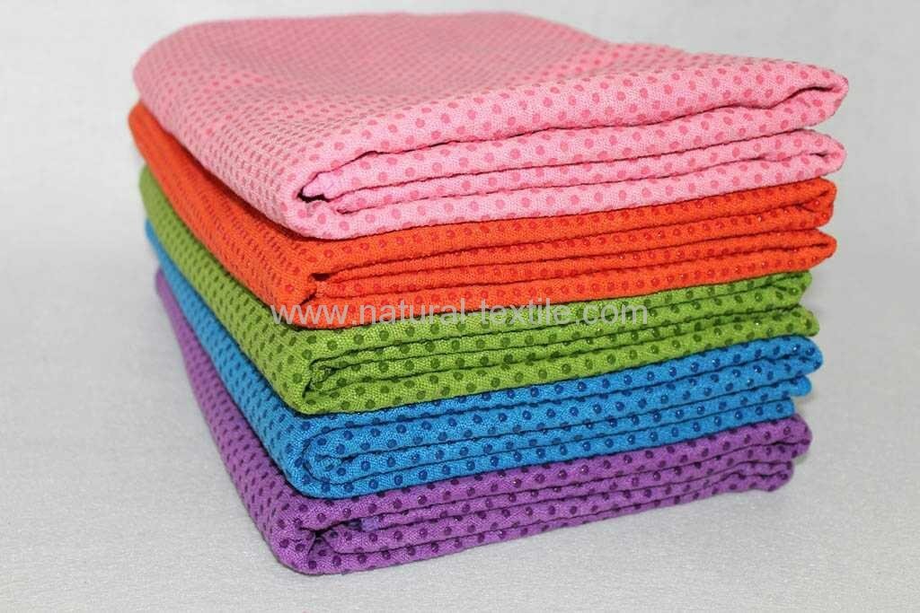 Microfiber Yoga towel with Silicon dots
