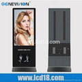 hot sale with cell phone charging advertising lcd digital display 3