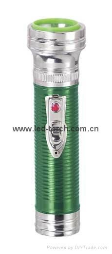 LED Metal/Steel Colour Flashlight/Torch FT2DE1C/FT2DE1E 2