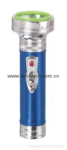 LED Metal/Steel Colour Flashlight/Torch FT2DE2C/FT2DE2E 2