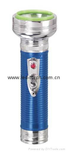 LED Metal/Steel Colour Flashlight/Torch FT2DE8C/FT2DE8E 2