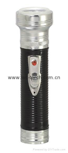 LED Metal/Steel Black Flashlight/Torch FT2DE1B