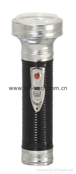 LED Metal/Steel Black Flashlight/Torch FT2DE2B