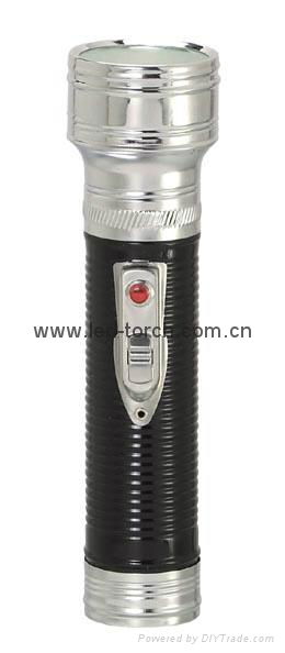 LED Metal/Steel Black Flashlight/Torch FT2DE3B